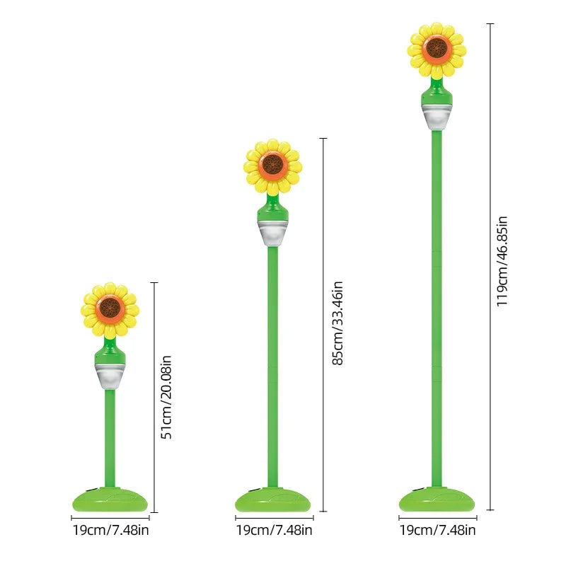  Electric Sunflower Bubbles Machines Remote Controlled Automatic Sound and Light Soap Bubbles blowing Toy Children's Day Gifts