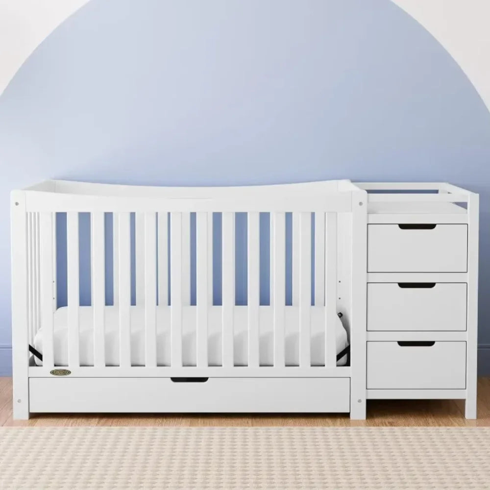 Baby Products Crib And Changing-TableChristmas.GracoRemi 4-In-1 Convertible Crib & Changer With Drawer (White)