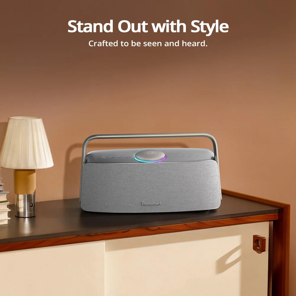 Tronsmart Fiitune X30 Bluetooth Speaker Wireless Speaker with Hi-Res Audio, 80W, IPX6, APP Control, Portable Handle Home Speaker