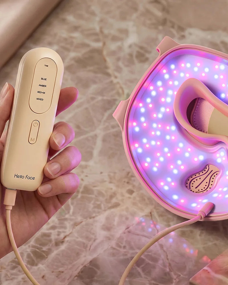 Hello Face M300 4D LED Light Mask 311 LEDs, 4 Mode, Facial Care, Ergonomic Silicone Design, Visual Comfort