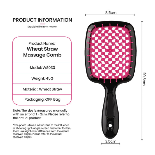 Detangling Hair Brush-Gentle Tangle Release, Reduced Dreakage, Decreases hair drying time,Easy-to-Clean, Ultra Light,Soft Bristl