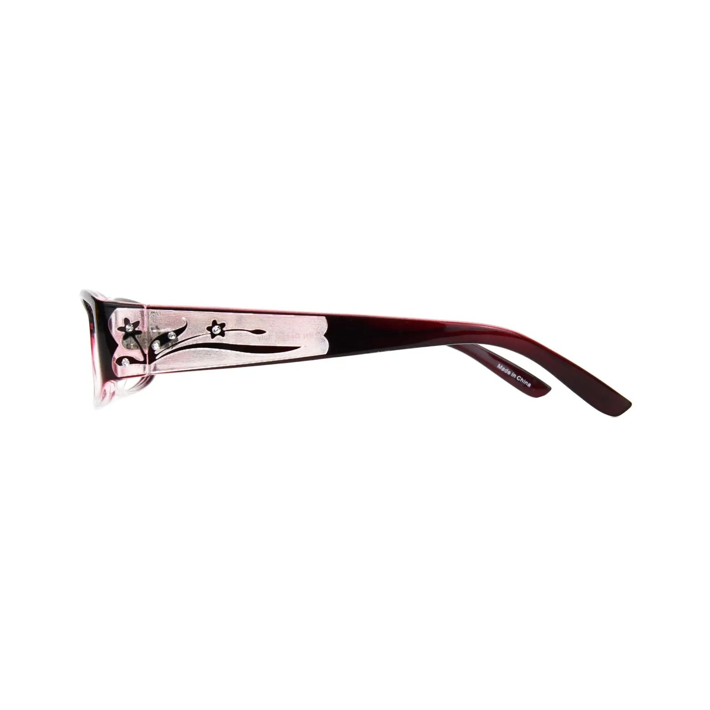 EYEBOGO Kaylee Burgundy Women Reading Glasses Rectangle Classic Frame Readers Eyeglasses with Diopter +1.00 to +6.00