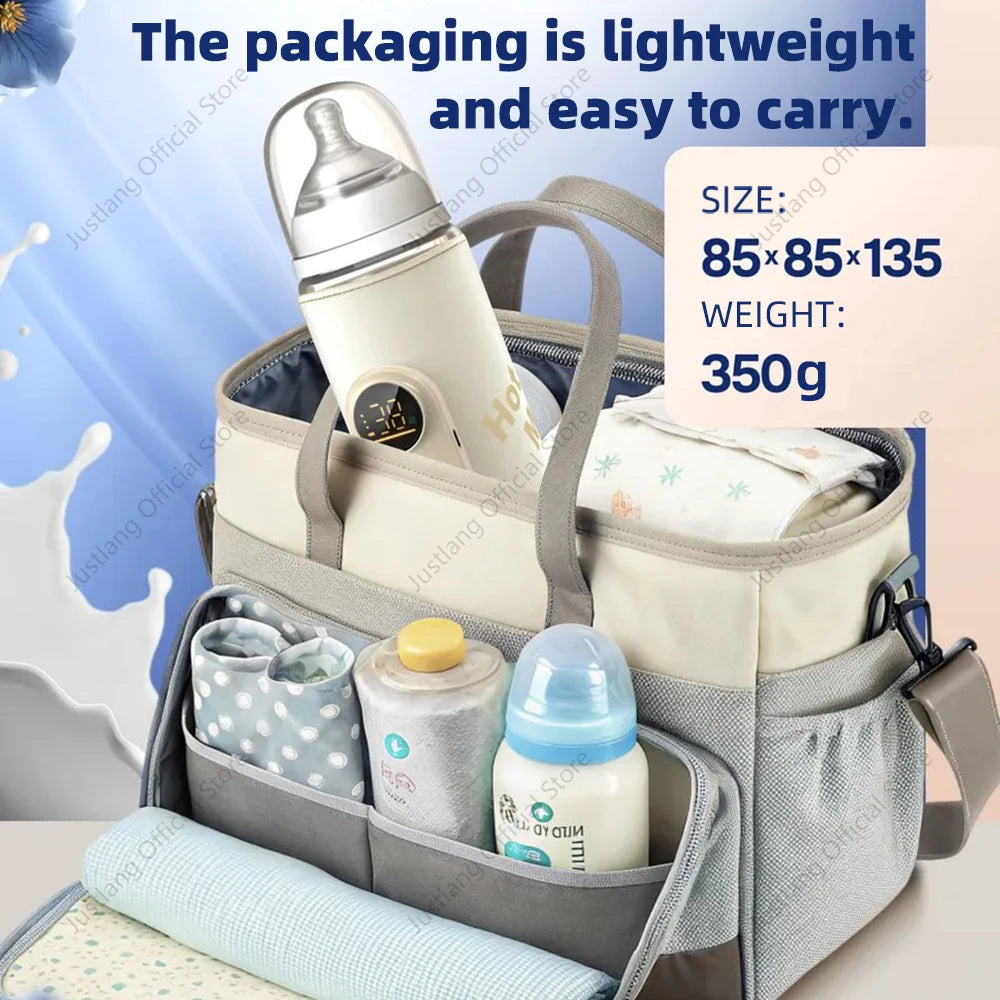 JUSTLANG 10000mAh Baby Bottle Warmer 5 Heat Level Multifunction Breast Milk Warmer Accurate Temperature Control Baby Bottle Heat