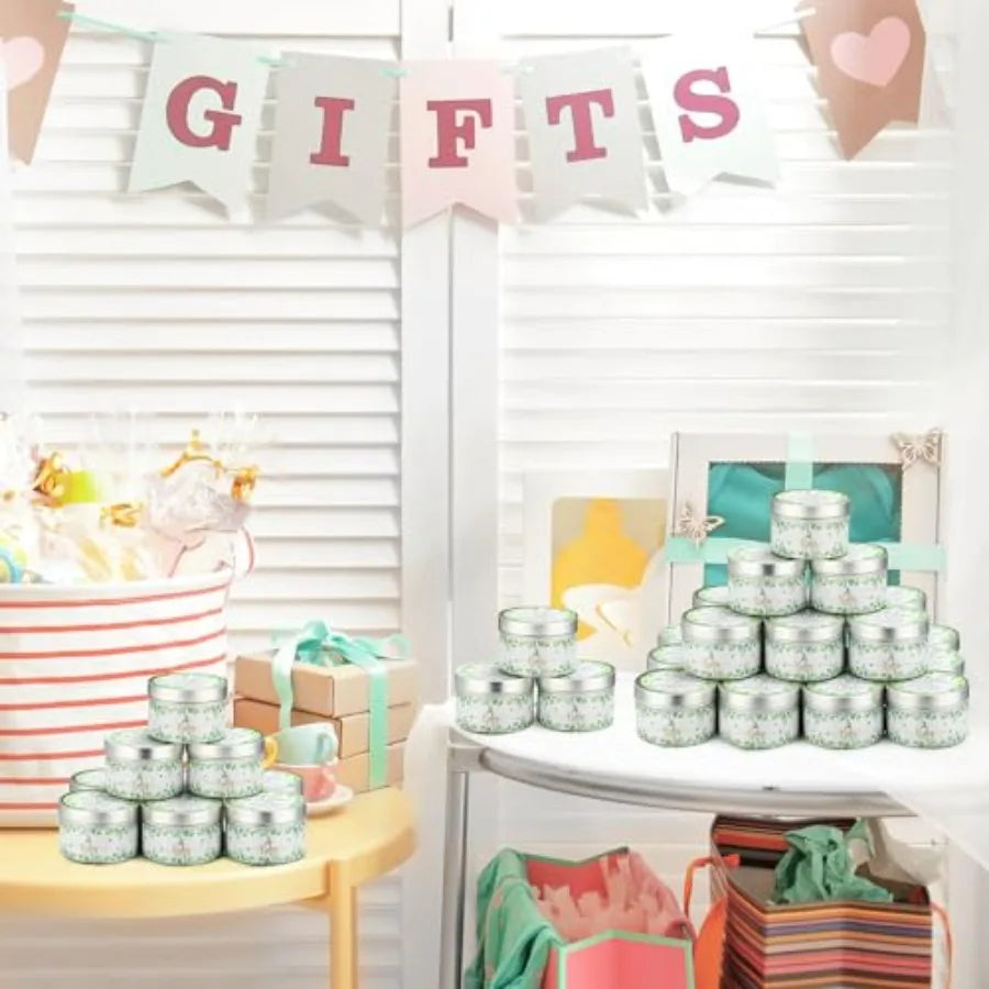 50 Pcs Baby Shower Party Favors Candles Lavender Scented Gender Reveal Candles Bulk for Party Favors Baby Shower Rustic Return
