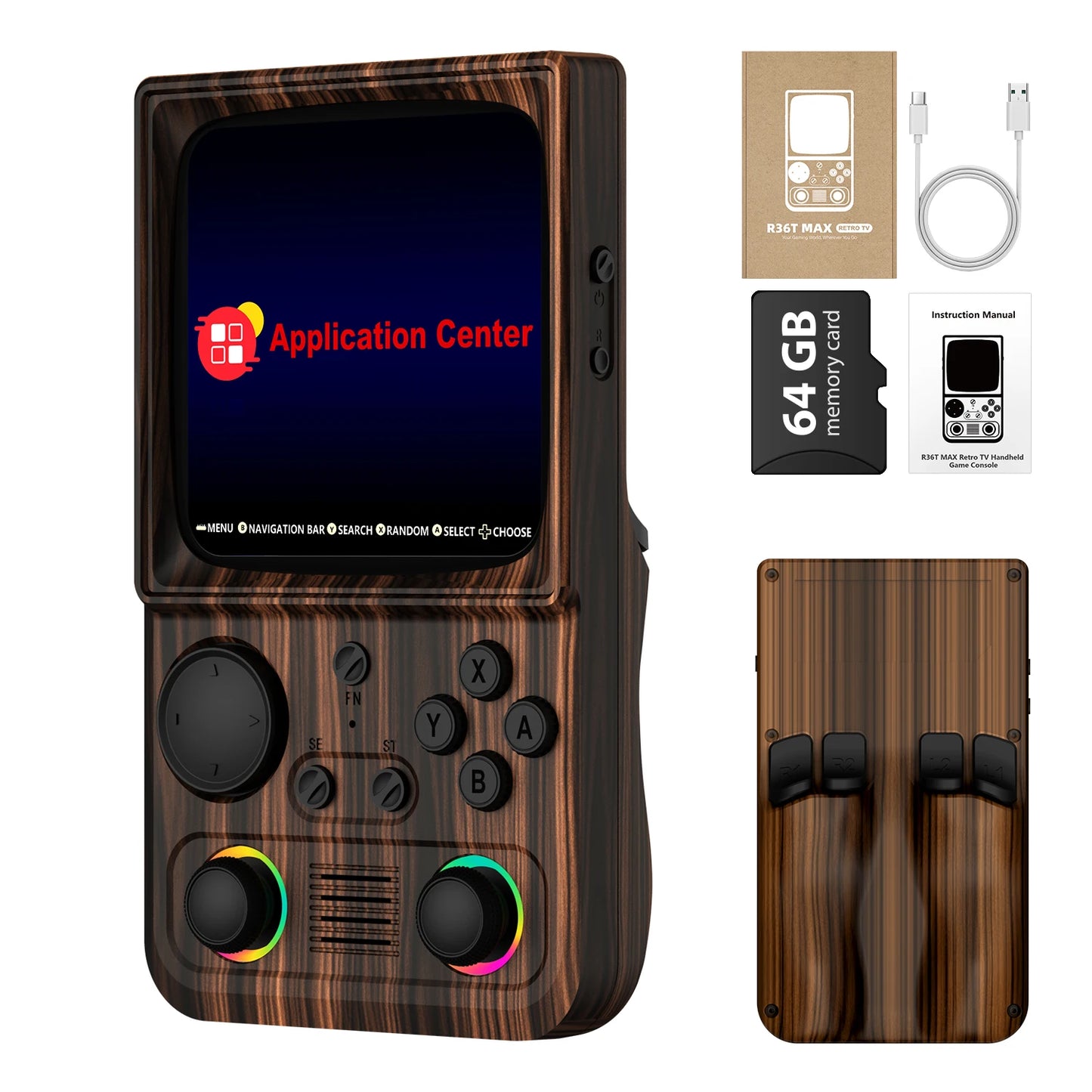 AISLPC R36T MAX Handheld Game Console 64/128G 4.0" IPS Screen 22000+Games 5G Portable Pocket Game Player