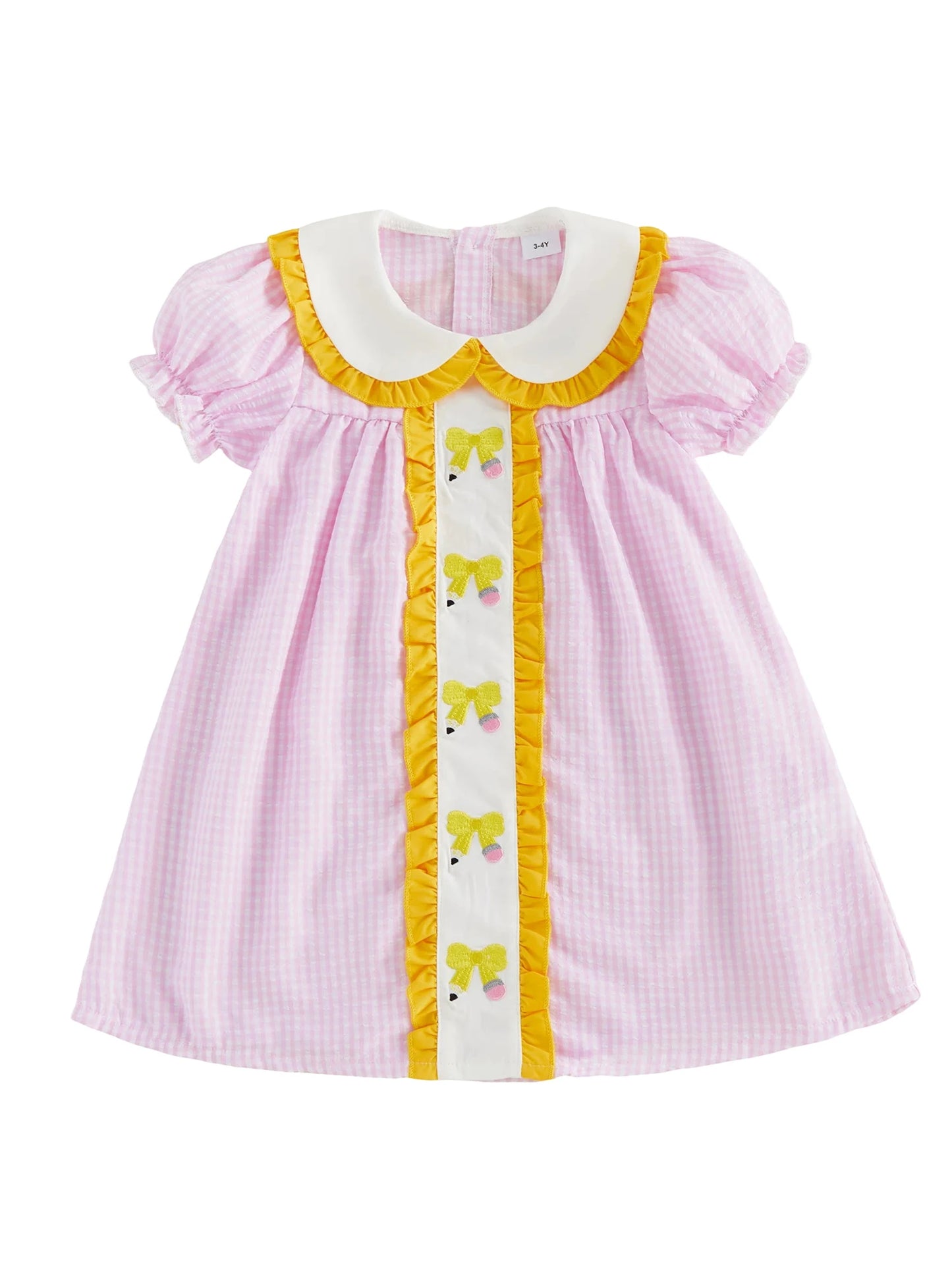 Girls Sleeveless Floral Print Ruffle Hem Dress Round Neck Bowknot Summer Dress Back to School Outfit for Kids