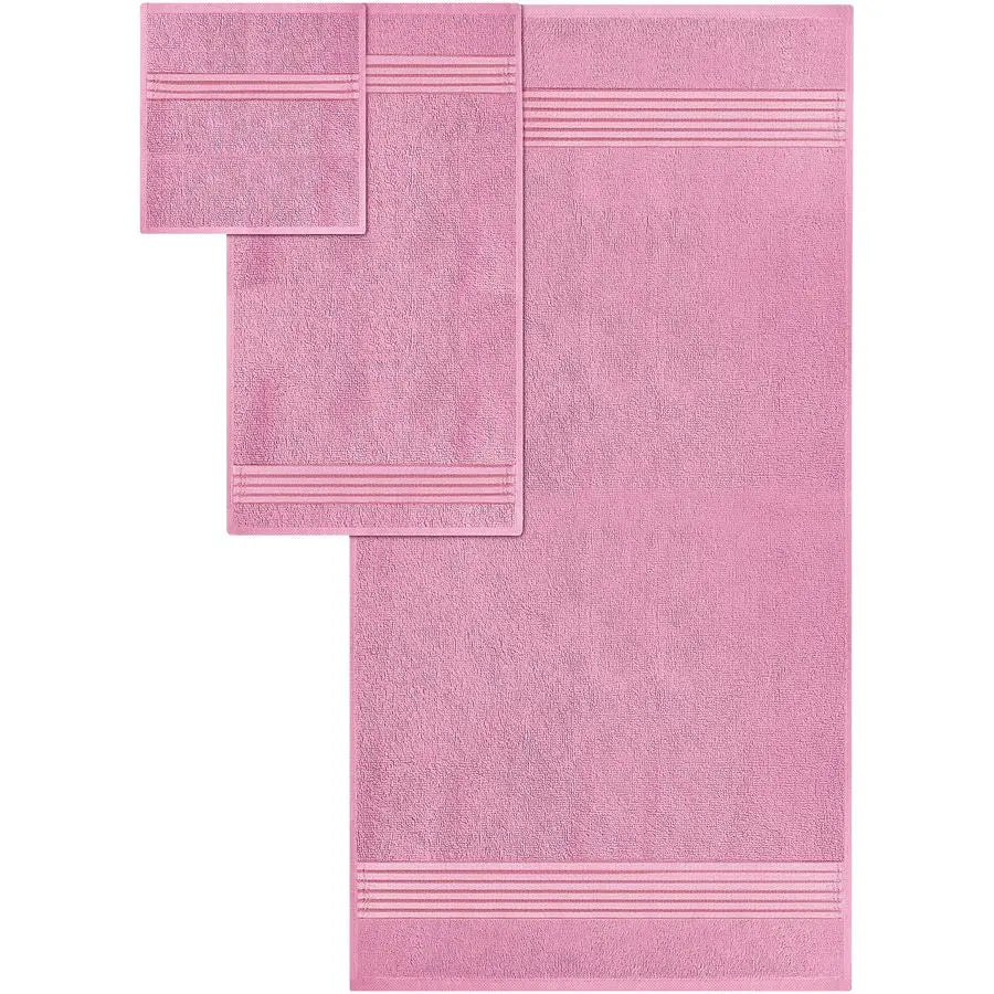 8 Piece Premium Towel Set, 2 Bath, 2 Hand, and 4 Washcloths, 100 Ring Spun Cotton, Highly Absorbent Towels for Bathroom, Sports,