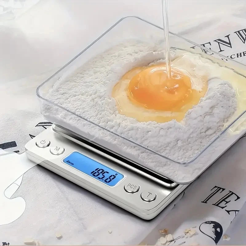 Portable Mini Pocket Digital Scale 3000g 0.1g High Precision LCD Display Household Food Jewelry Kitchen Weighing Tool