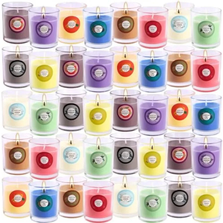 36 Pack Scented CandlesSoy Wax Travel Tin Jar Candles Aromatherapy Candles for Home 2.5 OZ Scented Candles for Mom for Christma
