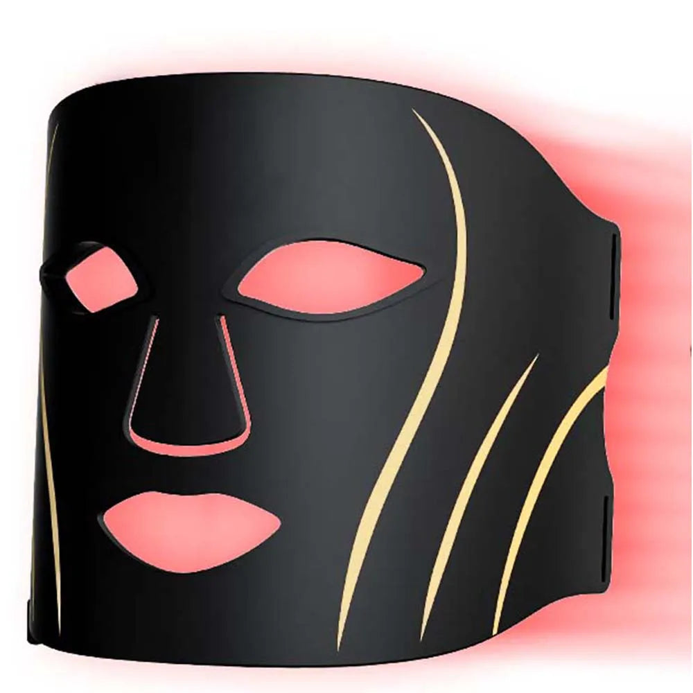 7 Colors LED Light Therapy Mask, Multicolor Phototherapy f for Painless Skin Renewal, Ergonomic Design with Protective Eye Pads, Portable Beauty Device