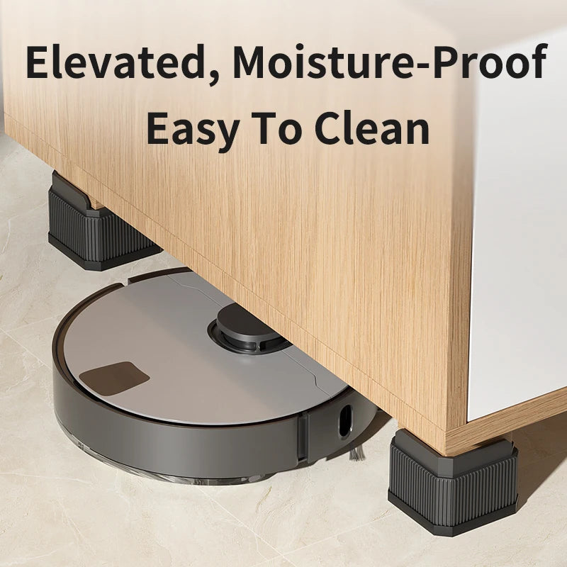 Furniture Elevation Pads for Bed Feet: Stackable Heavy-Duty Support Risers, Bed Leg/Bed Base Raising Blocks