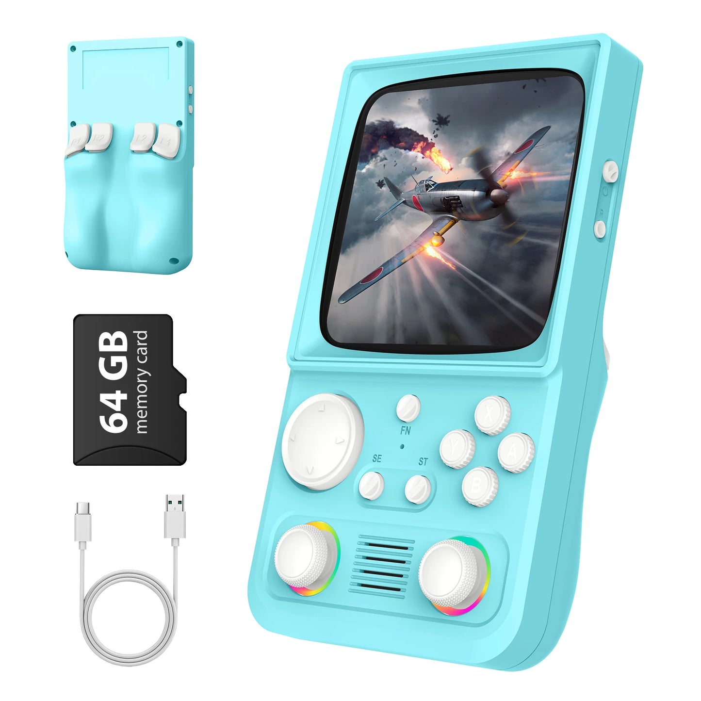 AISLPC R36T MAX Handheld Game Console 64/128G 4.0" IPS Screen 22000+Games 5G Portable Pocket Game Player