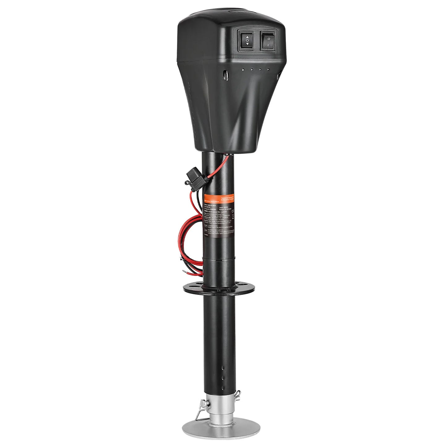 SucceBuy 5000Lbs Electric Trailer Jack RVs Power Tongue Jack with 2 Way Connector & Crank Handle 10"-28.3" Lift for Camper
