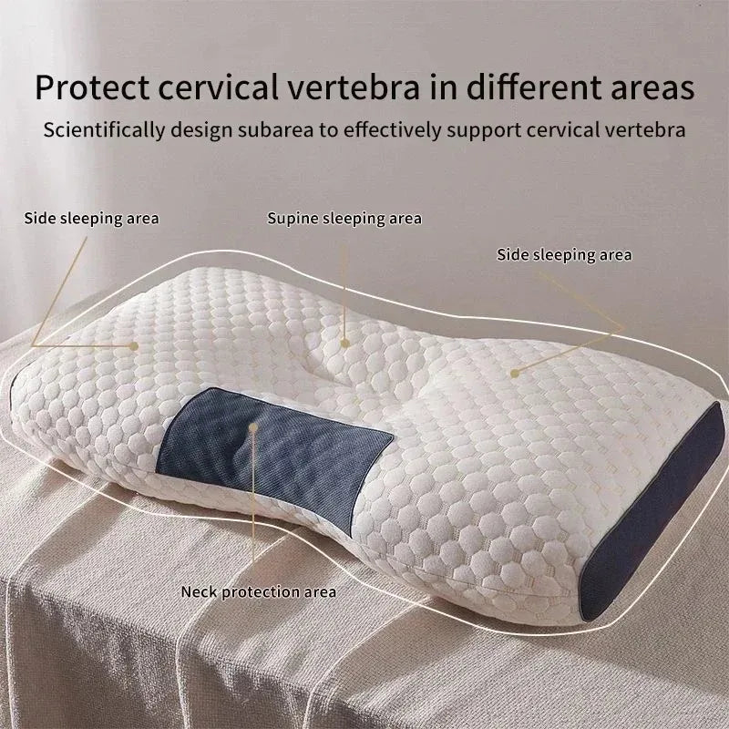 Knitted cotton pillow, cervical spine protection, sleep aid, sleep pillow core, adult special household dormitory student pillow