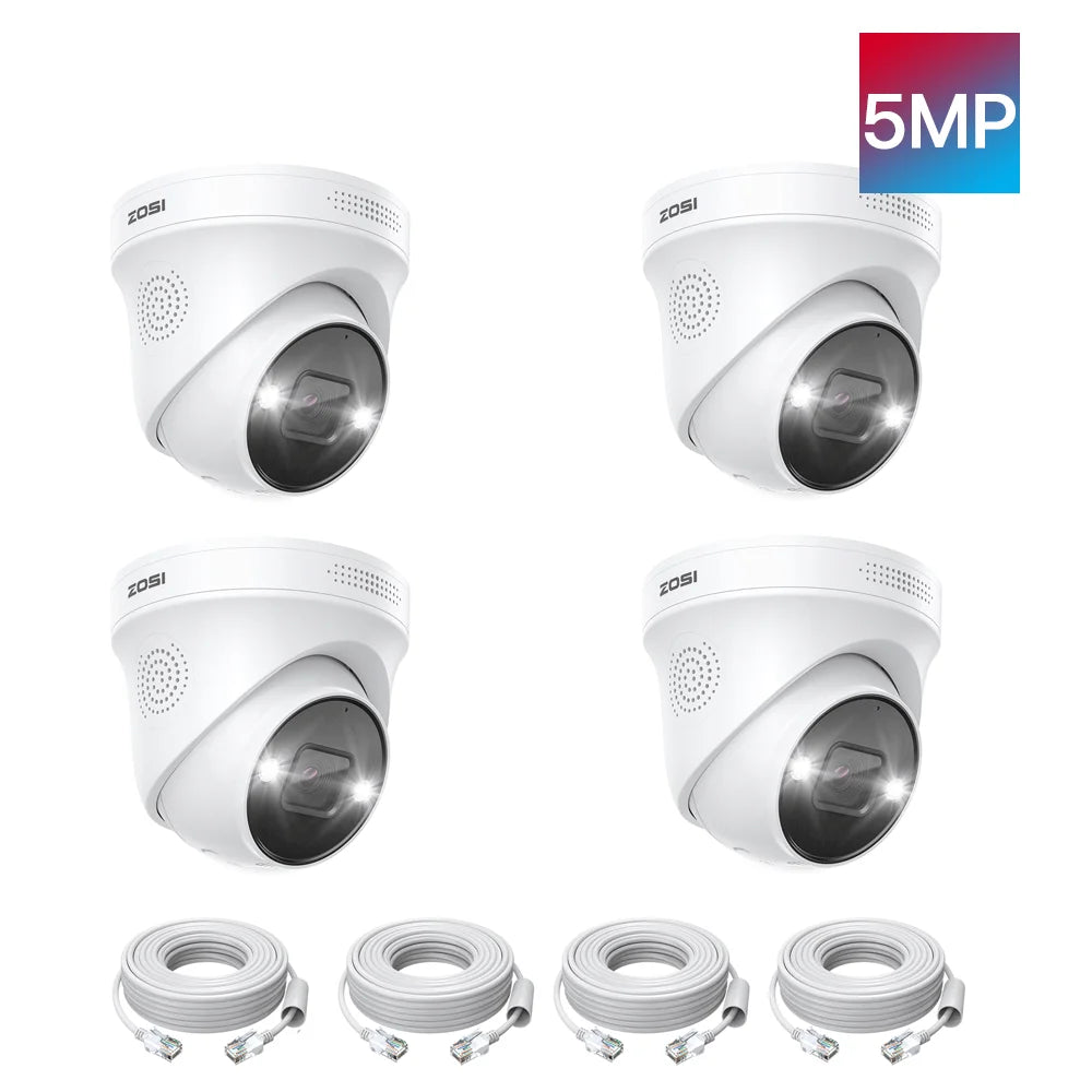 ZOSI 4K 8MP 5MP Add-on Camera for PoE Security Camera System, Work with ZOSI 8 Channel 16 Channel PoE CCTV NVR