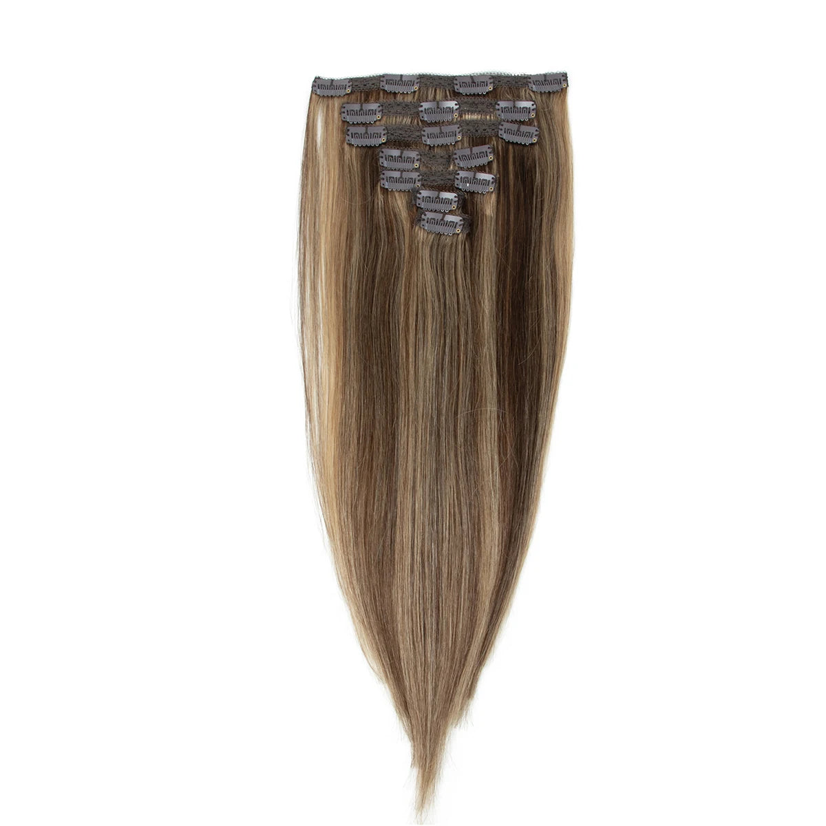 100% Real Remy Human Hair Double Weft 7PCS Clip in Extensions  boostin 12inch-24inch 100G-120G Comfortable for Daily Use Wearing