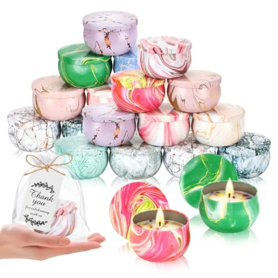 50 Pack Scented Candles Gift Set Baby Shower Bridal Favors for Guests Housewarming Birthday Party Favors for Adults Christmas V