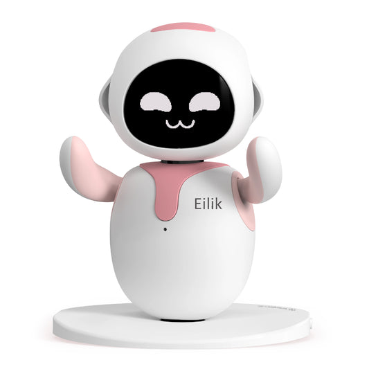 Eilik Pink - Touch Interactive Toys, Cute Robot Pets with Abundant Emotions. Idle Animations&Mini-Games, Unique Gift for Girls & Boys. Support Update