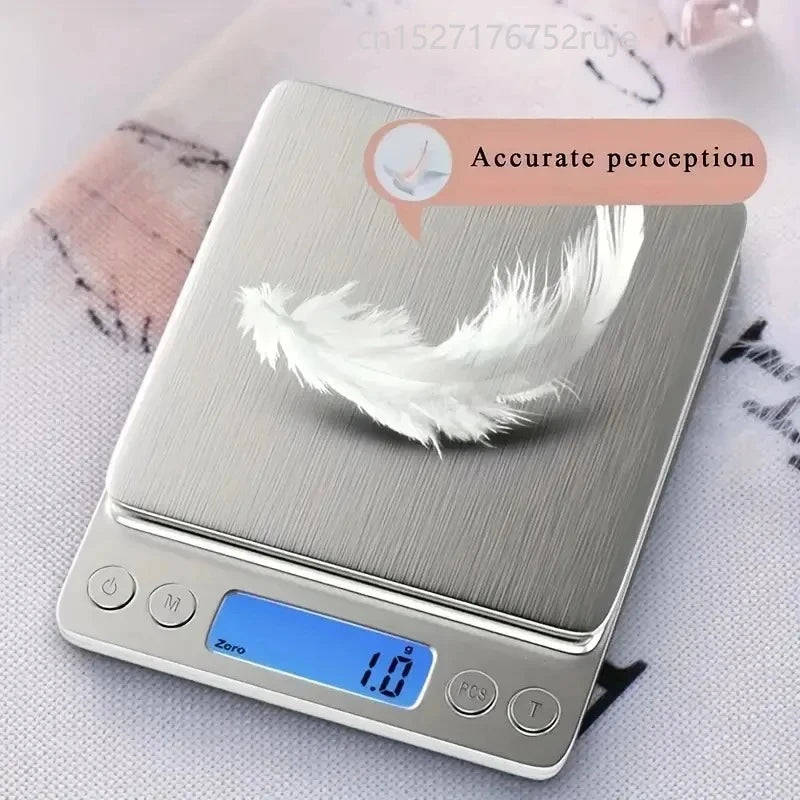 Portable Mini Pocket Digital Scale 3000g 0.1g High Precision LCD Display Household Food Jewelry Kitchen Weighing Tool