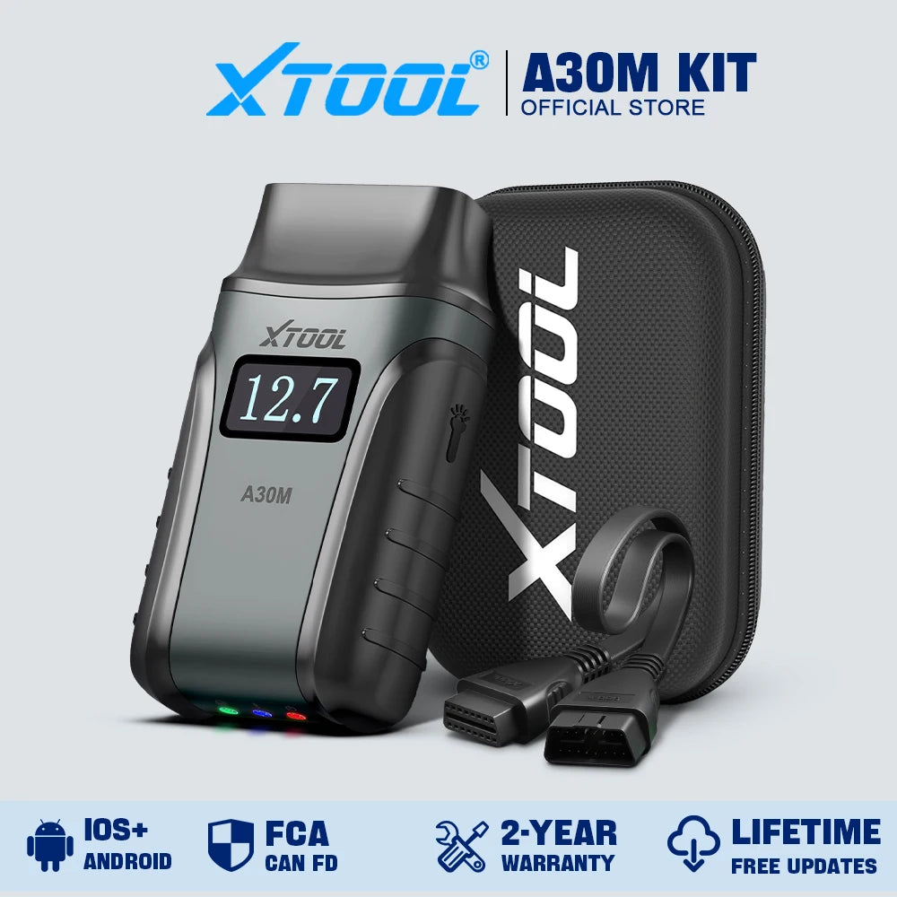 XTOOL Anyscan A30M Bluetooth OBD2 Scanner Car Diagnostic Tools 26+ Reset Service Code Reader CANFD Protocol Lifetime Free Update