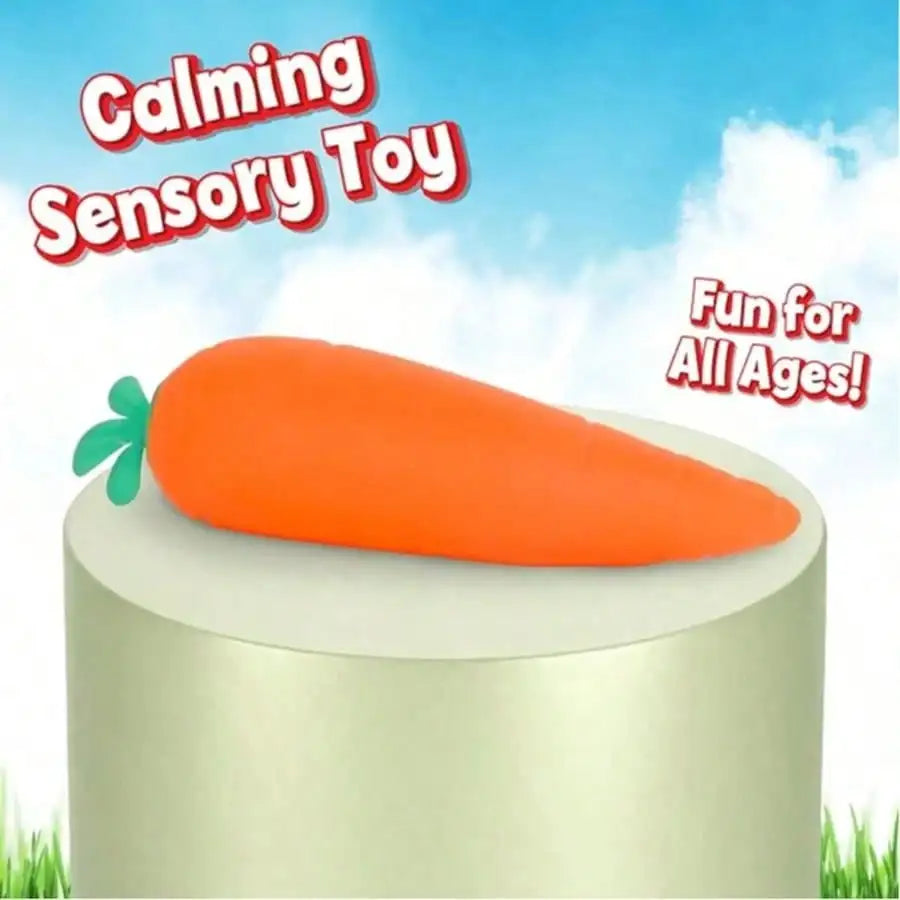 1/2pcs Toymendous Squishy Carrot – Jumbo 13cm Inch Squishy Vegetable Sand-Texture Carrot Stress Relief Toy | Giant Stress Relief Toy | Fidget Sensory Food Fun For Adults Party Toys, Theme Activities