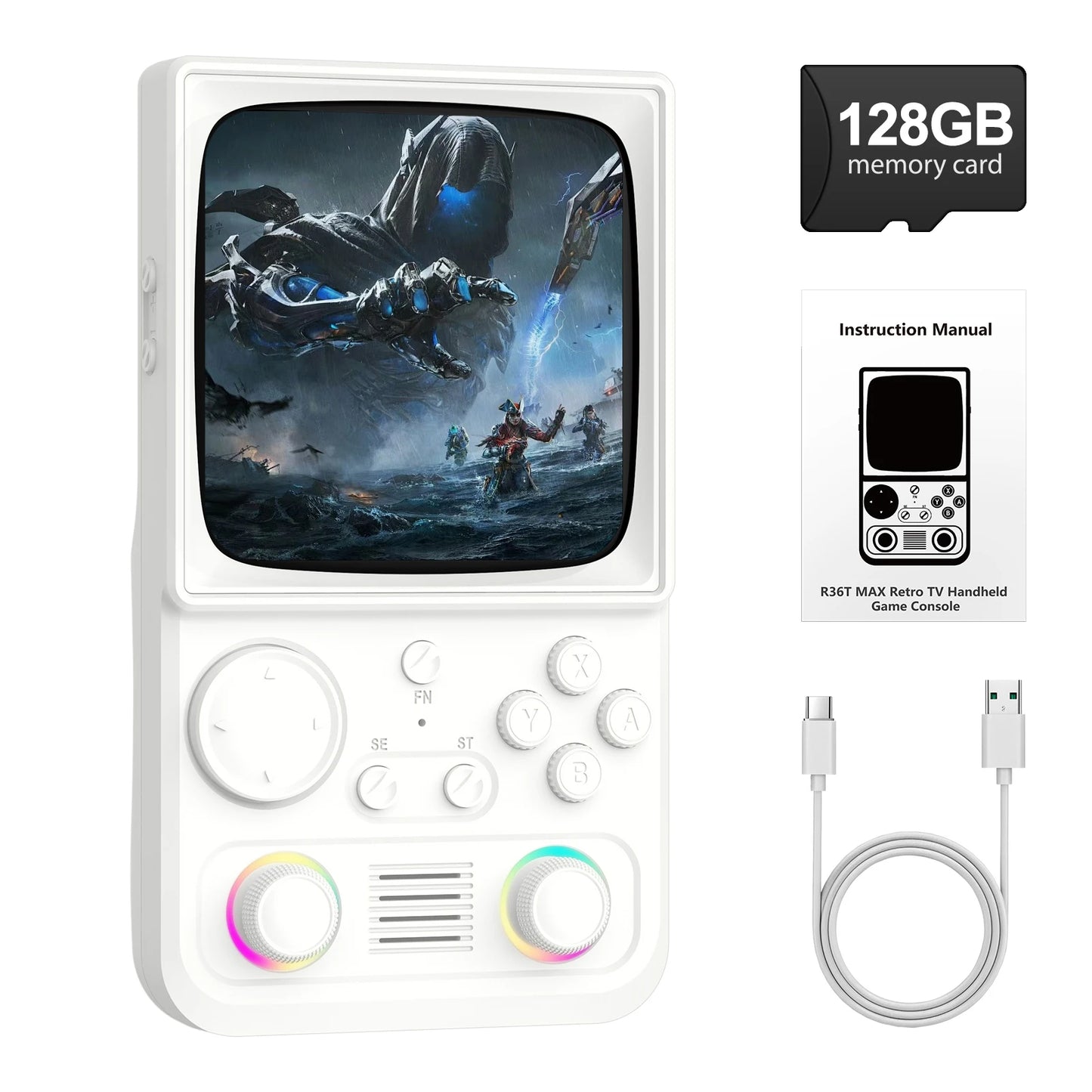 AISLPC R36T MAX Handheld Game Console 64/128G 4.0" IPS Screen 22000+Games 5G Portable Pocket Game Player
