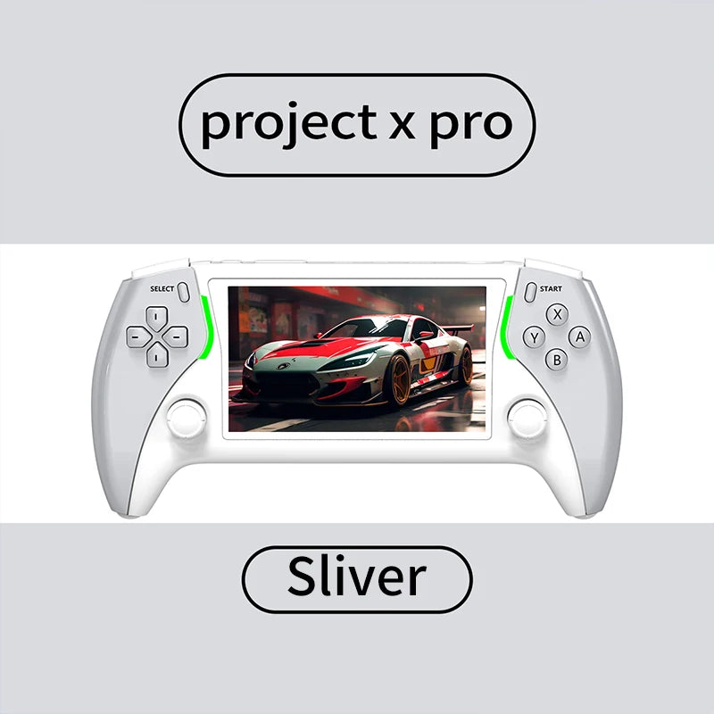 Coopreme Project X Pro 64G Portable Pocket Video Game Console 4.3” IPS Screen High-Defintion IPS Screenhandheld Game Console