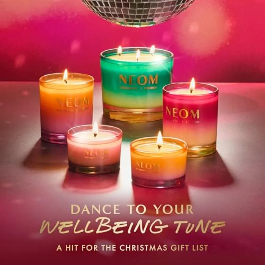 Sparkling Joy Scented Candle for living room, soy wax, amber-gold, 3-wick design with invigorating ginger, lime and vetiver fra
