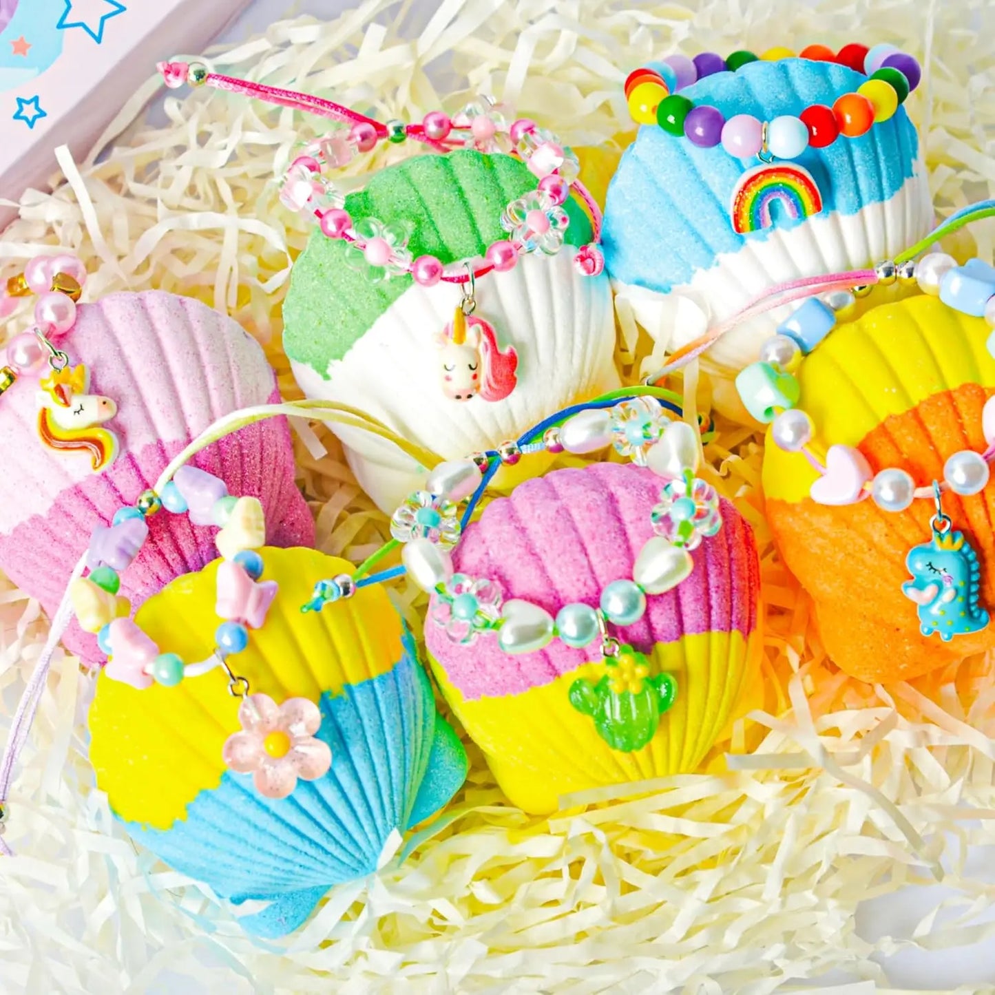 Kids Bath Bombs with Glow-in-Dark Toy Surprise, 30 PCS Natural Organic Bubble Bath for Boys and Girls