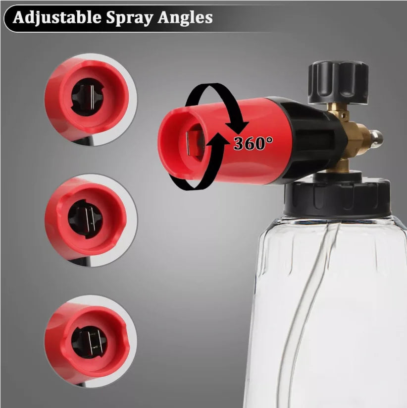 Foam Cannon Gun Car Wash Soap Lance Sprayer Pressure Washer Bottle Large-mouth Pot Car Wash Machine