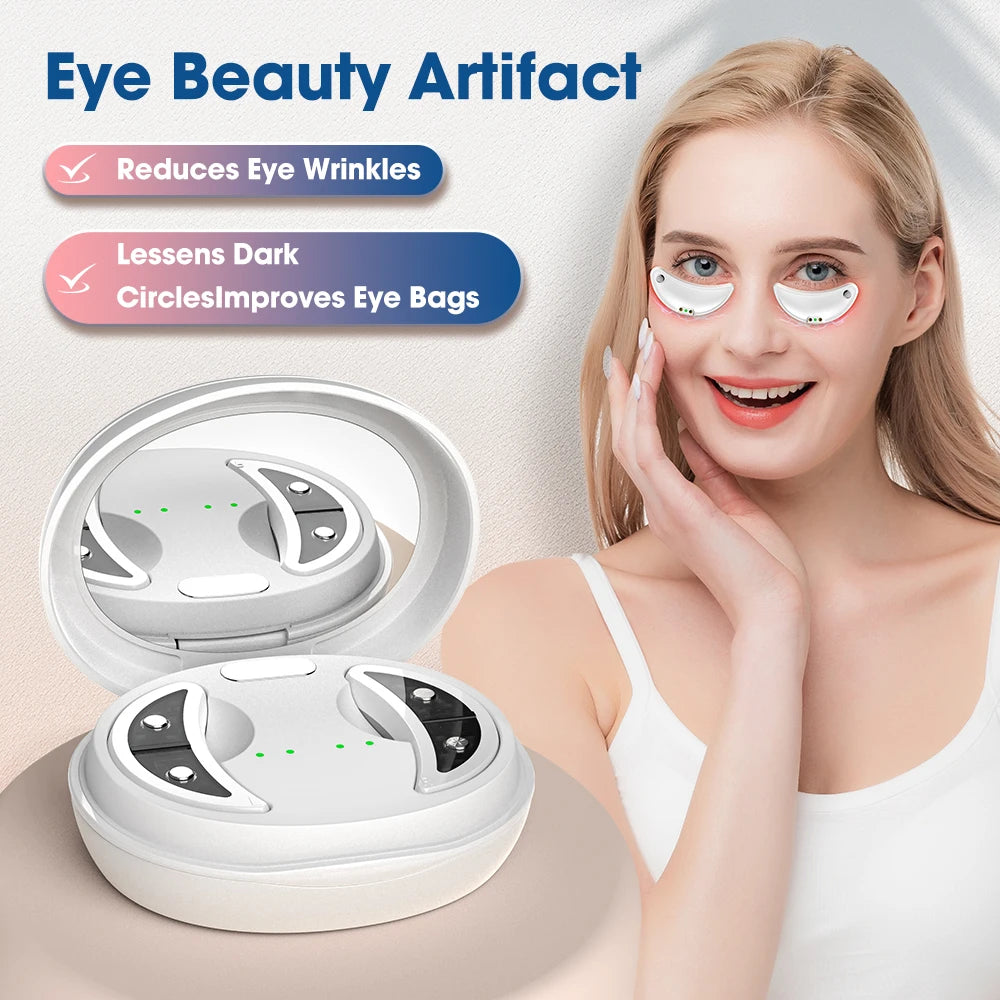 Micro-current Eye Massager Red Light Pulse Face Massage Face Eye Beauty Artifact Reduce Dark Circles and Eye Bags