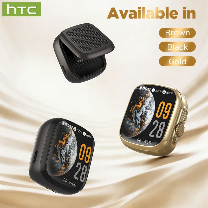 HTC NE72 TWS Open-Ear AI Translator Earbuds 135+ Languages Real-Time Translation Bluetooth 6.0 Wireless Headphones
