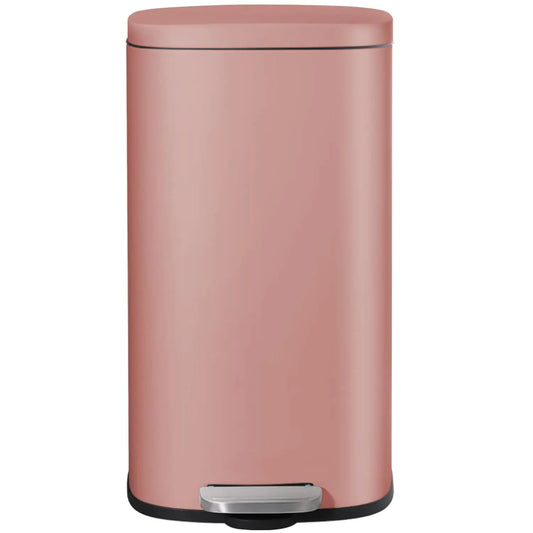 Trash Can, Stainless Steel Kitchen Garbage Can, Step Waste Bin with Hinged Lid and Removable Inner Bucket,, Customized
