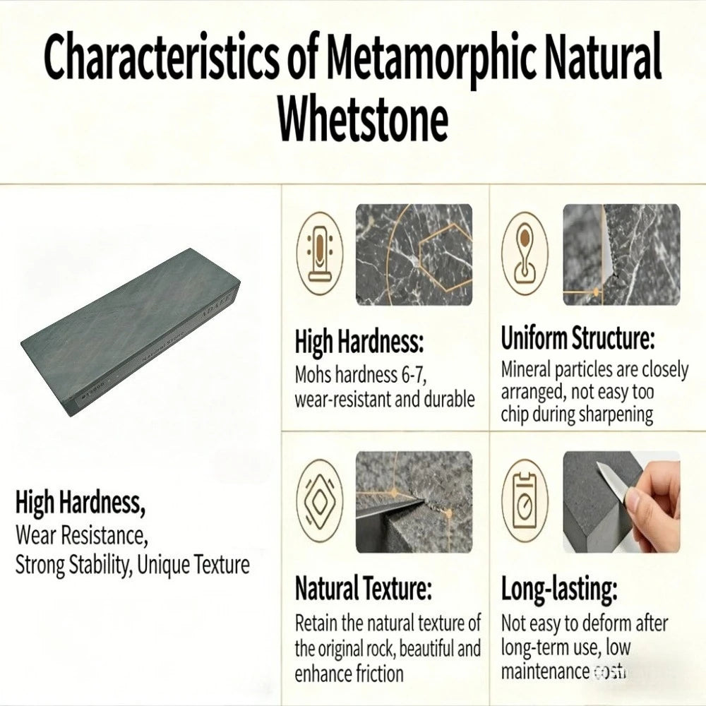 ADAEE Professional 12000# Natural Whetstone Large Size 200*75*29mm Sharpening Stone Ultra Fine Finishing Stone for Kitchen Knife
