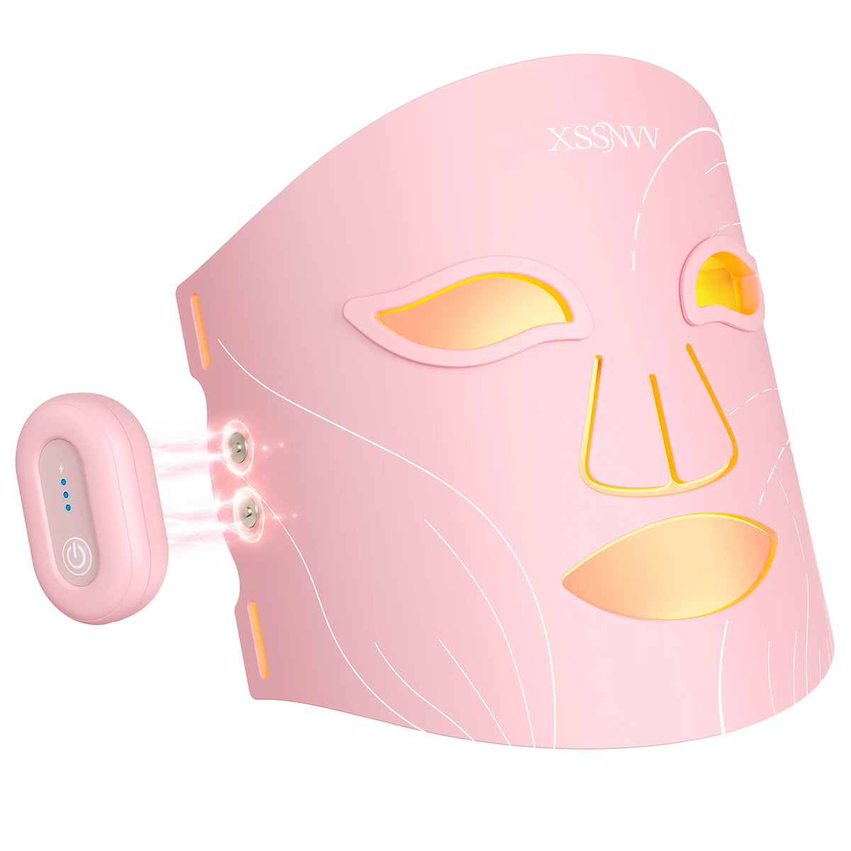 Red Light Therapy Mask, 10-Min Timer Beauty Mask Rechargeable, Wireless, 850nm NIR, Red/Blue Led Light | 4 Modes, 272 LEDs, 27mW/cm² Power, Full Face Coverage, Home Use, Visible Results in 4 Weeks