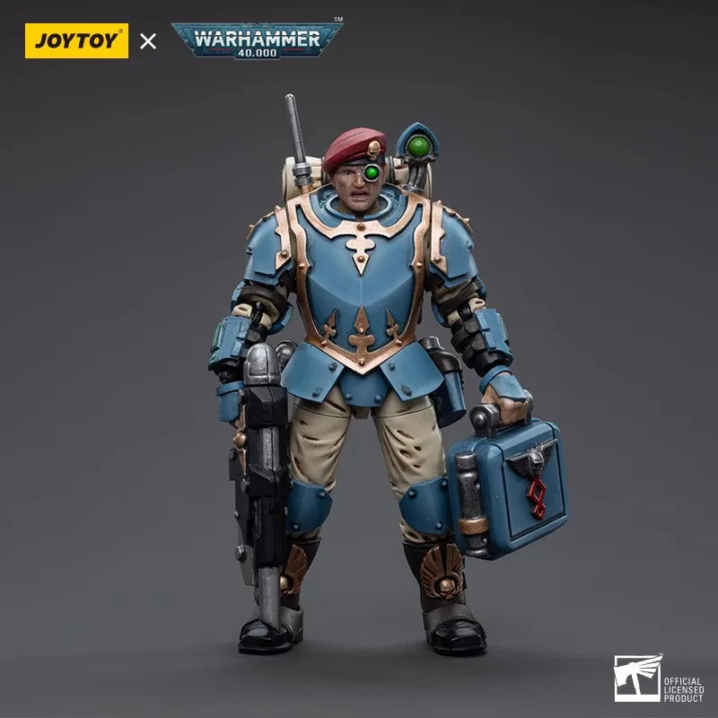 JOYTOY Warhammer 40k 1/18 Action Figures Anime 10.7cm  Astra Militarum Tempestus Scions Command Squad Collection Model Toys