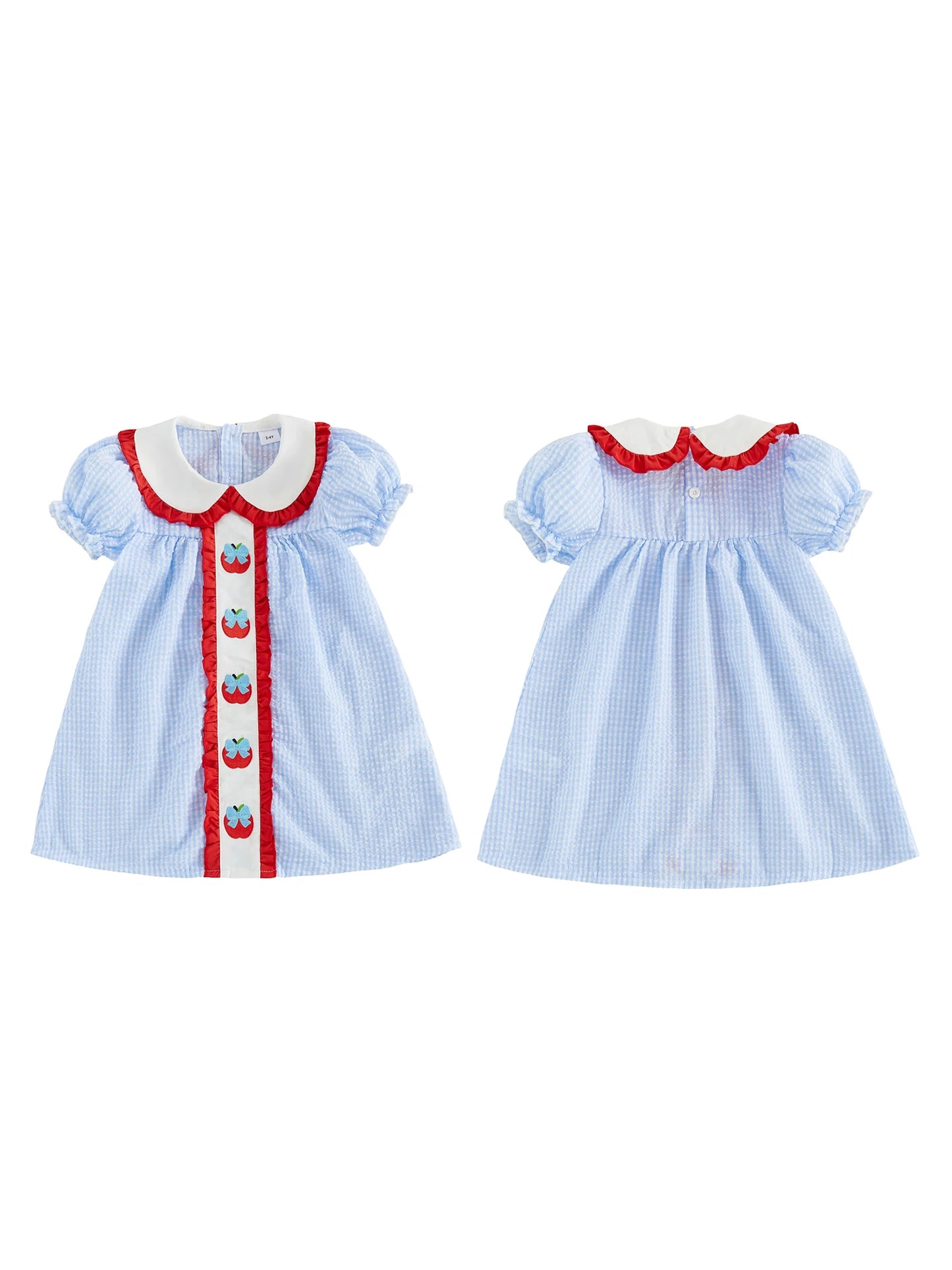 Girls Sleeveless Floral Print Ruffle Hem Dress Round Neck Bowknot Summer Dress Back to School Outfit for Kids