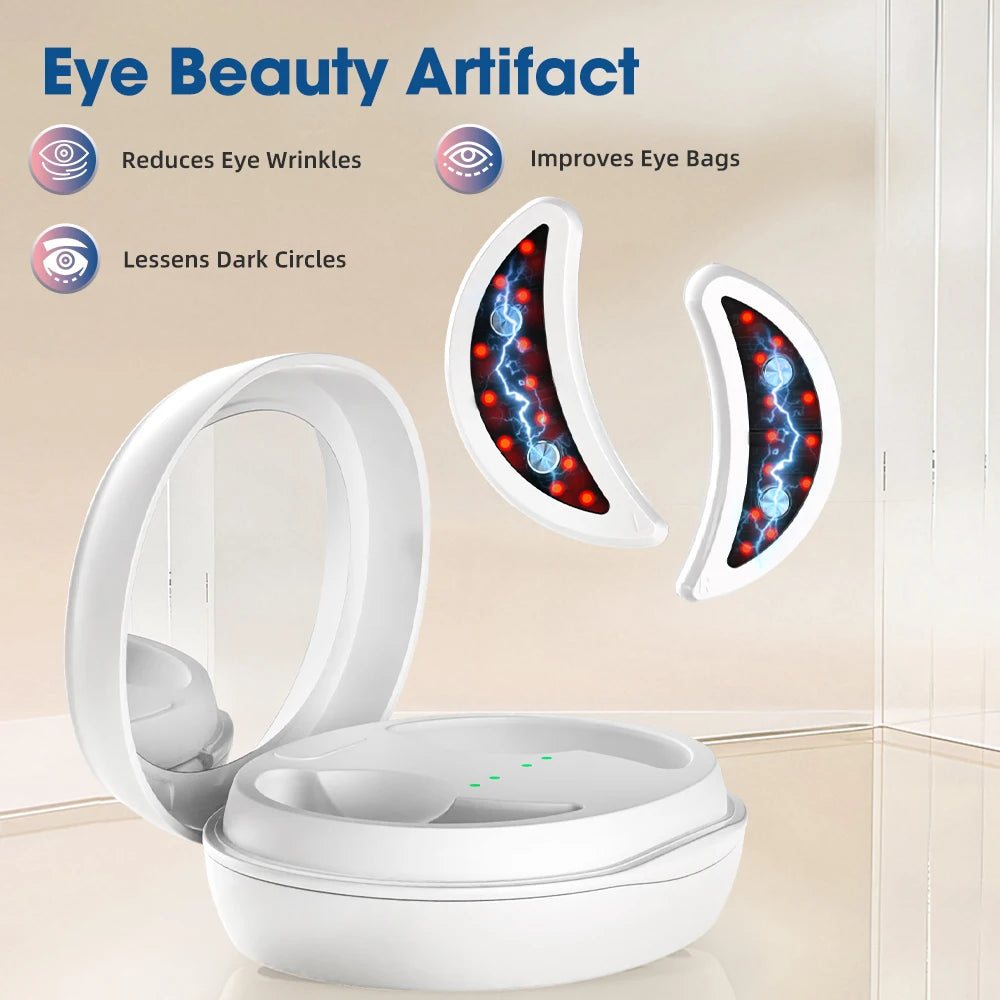 Micro-current Eye Massager Red Light Pulse Face Massage Face Eye Beauty Artifact Reduce Dark Circles and Eye Bags