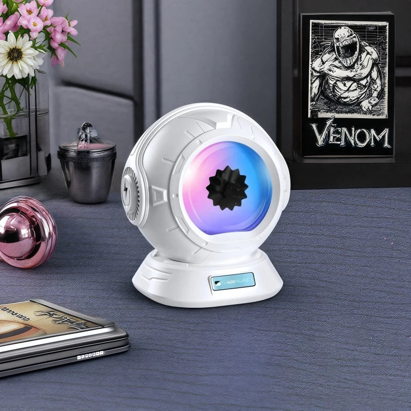 Ferrofluid Speaker, Dancing Ferrofluid Speaker with 2 Adjustable Modes and Colorful Lights