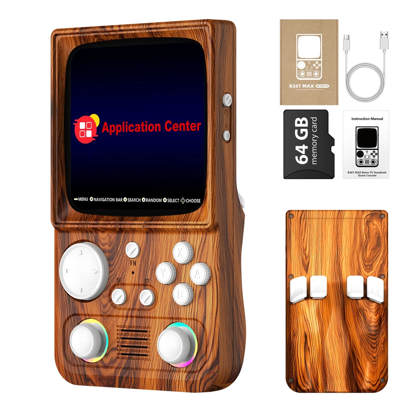 AISLPC R36T MAX Handheld Game Console 64/128G 4.0" IPS Screen 22000+Games 5G Portable Pocket Game Player