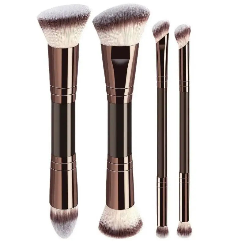 4/5/6/pcs Professional Makeup Brush Set Portable Travel Dual-Ended Multifunctional Makeup Tools Set Foundation Brush Blusher