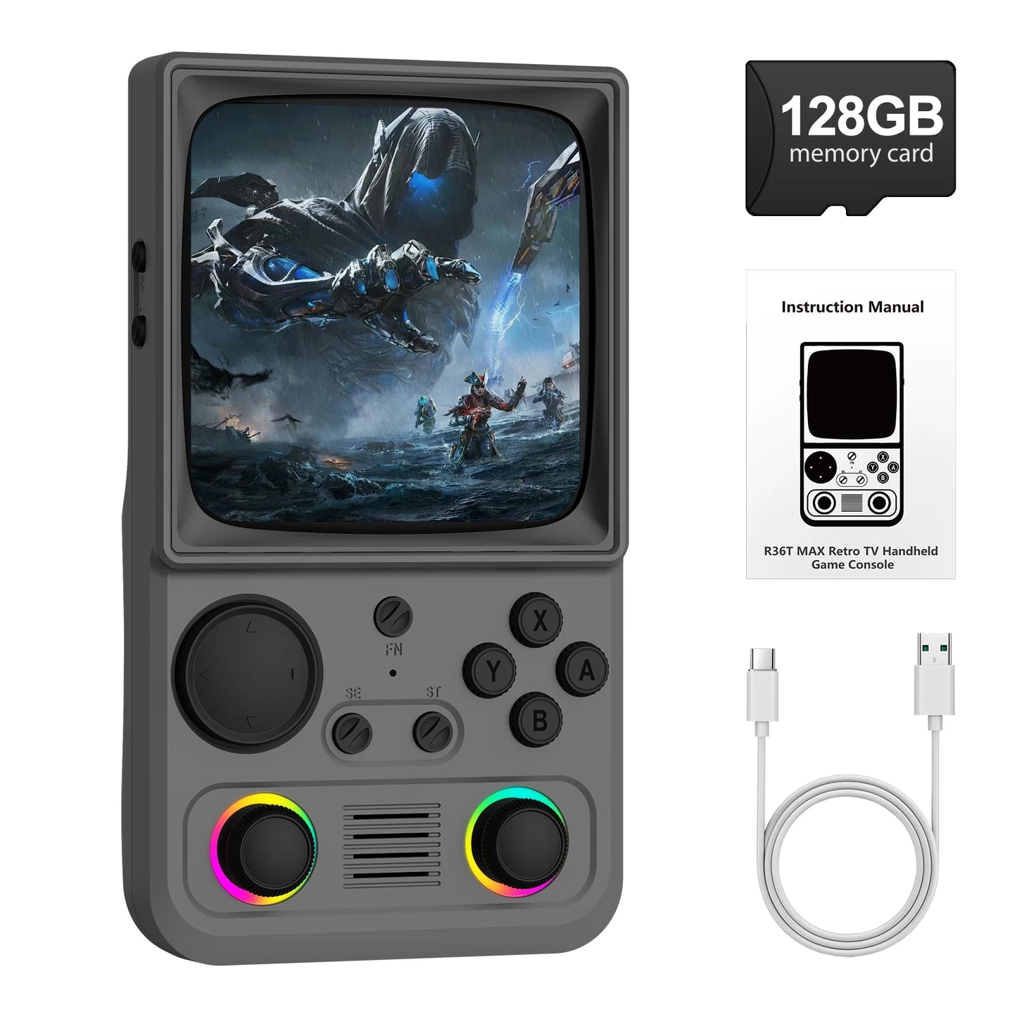 AISLPC R36T MAX Handheld Game Console 64/128G 4.0" IPS Screen 22000+Games 5G Portable Pocket Game Player