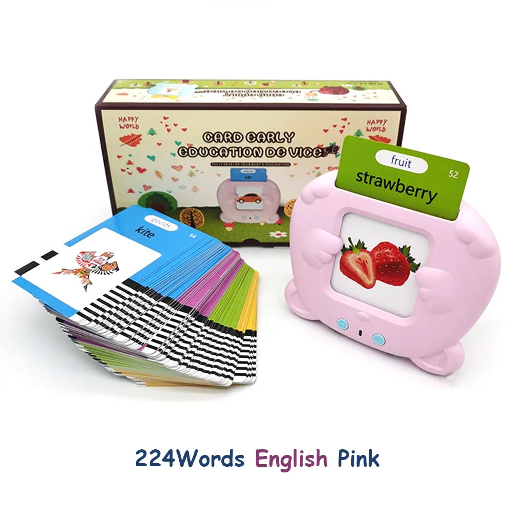 Learning Machine for Kid Talking Flash Cards Kindergarten Kids Language Electronic Audio Book Learn German Russian Spanish Thai