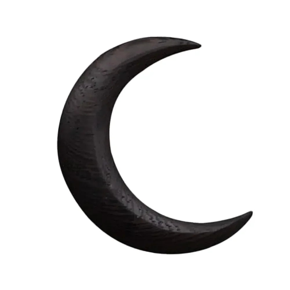 Handcarved Crescent Hair Fork Simple Wooden Moon Hairpin Modern High-end Half Moon Hairpin Daily Hair Curling Wooden Handcrafted
