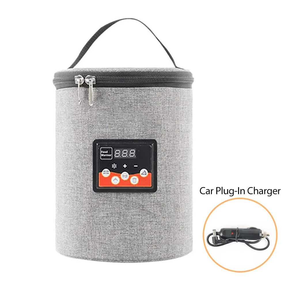Car Baby Bottle Warmer Portable Newborn Milk Heater Thermostat Bag Smart Display Large Capacity Feeding Warmer Bags
