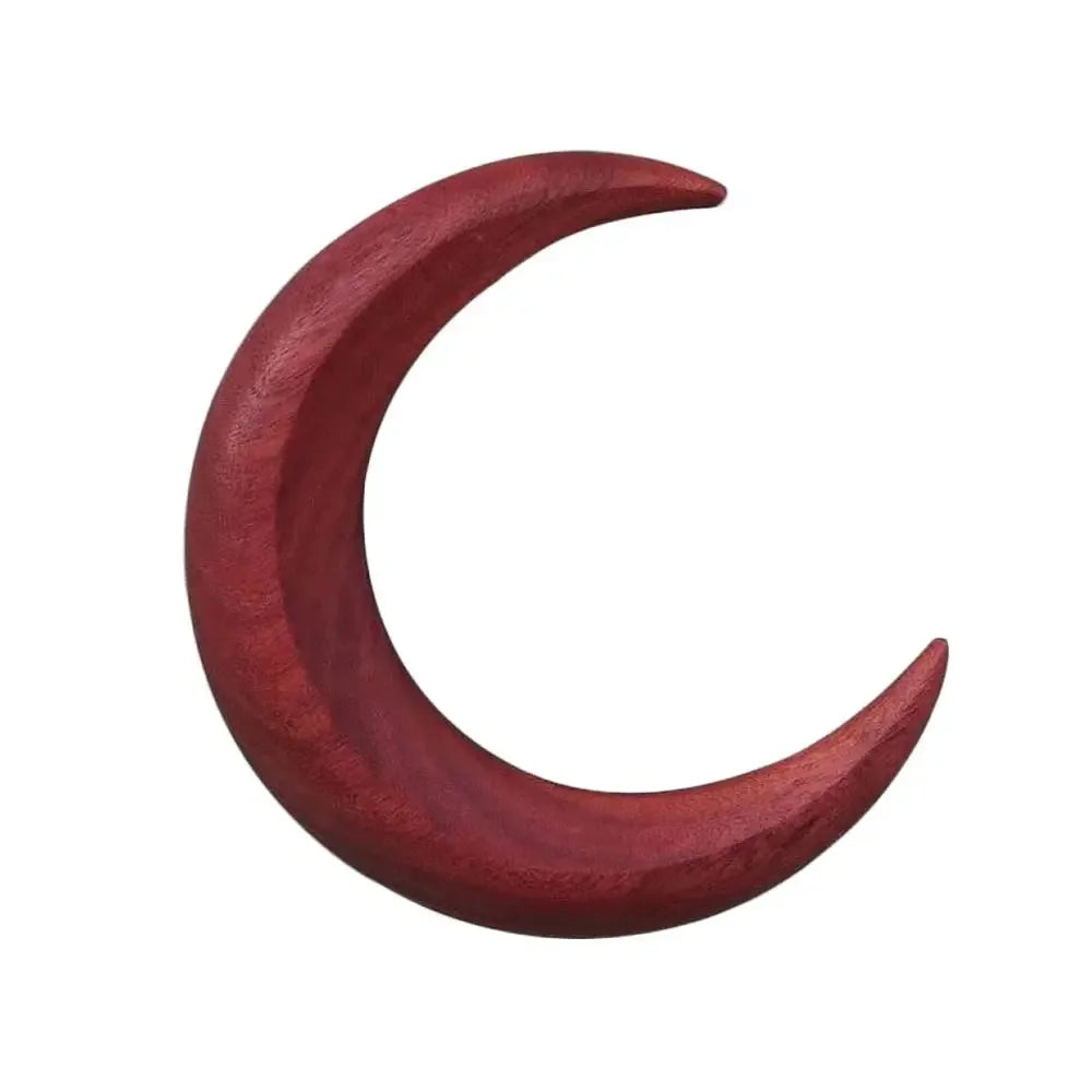 Handcarved Crescent Hair Fork Simple Wooden Moon Hairpin Modern High-end Half Moon Hairpin Daily Hair Curling Wooden Handcrafted
