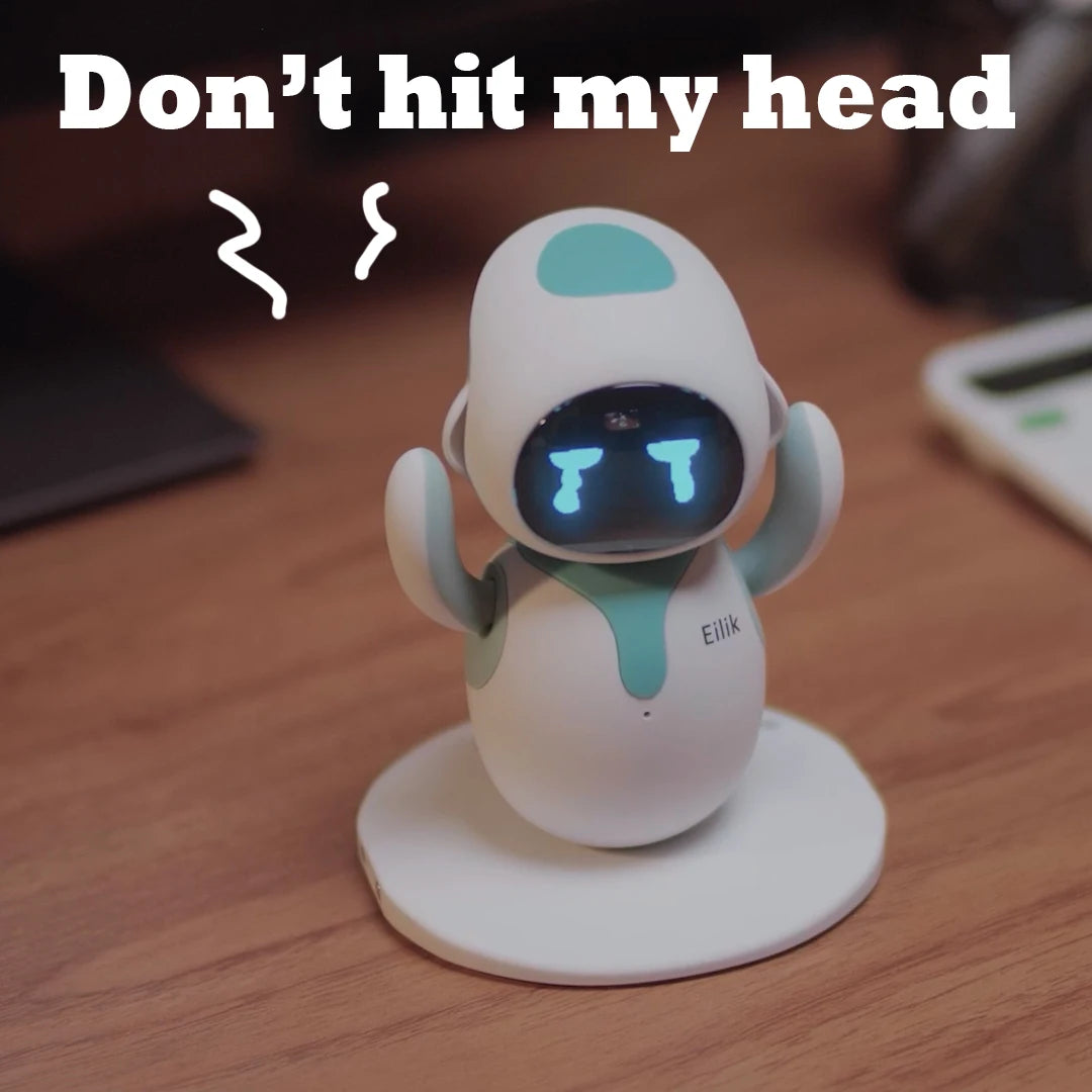 Eilik - Cute Robot Pets Toys with Abundant Emotions, Animations & Mini-Games, Your Perfect Desk Touch Interactive Companion.