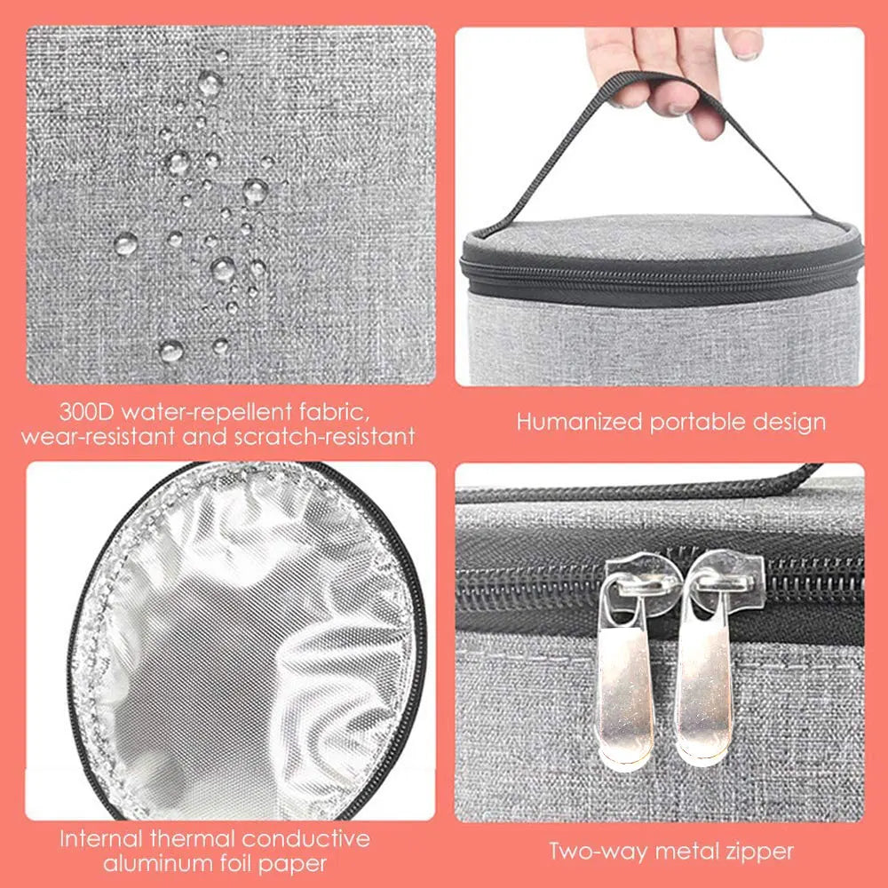 Car Baby Bottle Warmer Portable Newborn Milk Heater Thermostat Bag Smart Display Large Capacity Feeding Warmer Bags