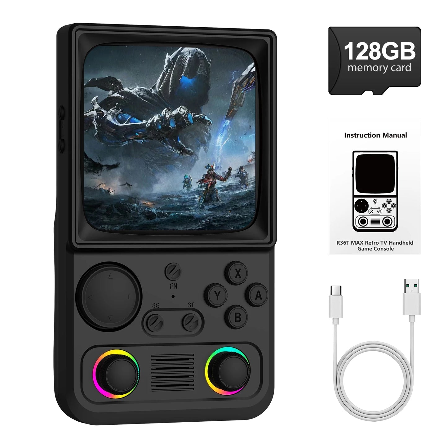 AISLPC R36T MAX Handheld Game Console 64/128G 4.0" IPS Screen 22000+Games 5G Portable Pocket Game Player