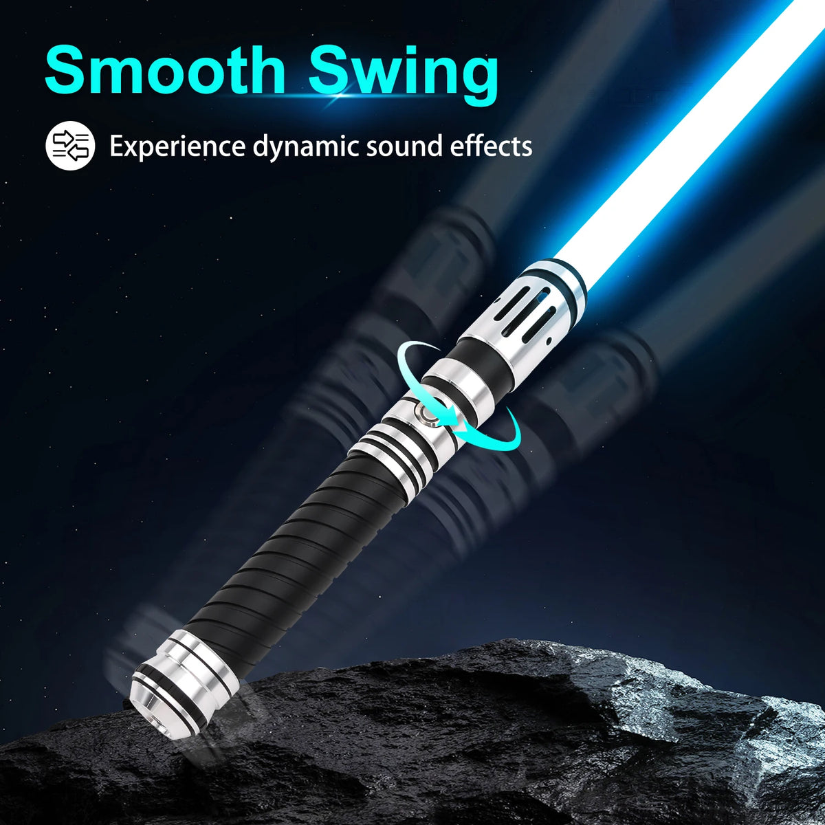 TXQSABER Lightsaber Neo Pixel Heavy Dueling RGB Color Changing Metal Hilt Smooth Swing Blaster Cosplay Jedi Light Sword Toys Kid